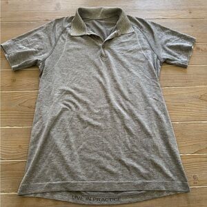 Men’s Lululemon Stretch Polo Gray Medium M